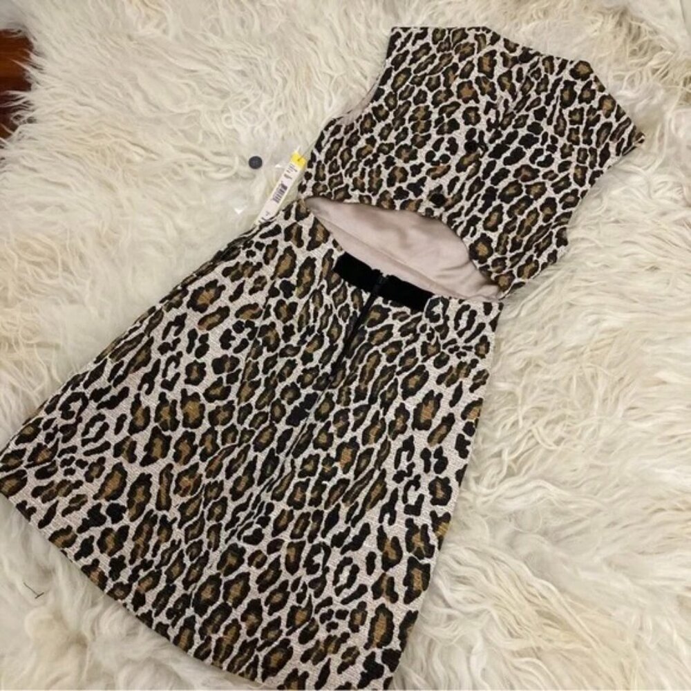 ALICE + OLIVIA Animal Print Mini Dress - Picture 5 of 16